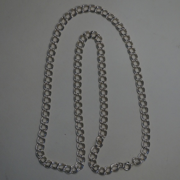 Sterling Silver (.925) 24" Double Curb Link Chain - Picture 3 of 5